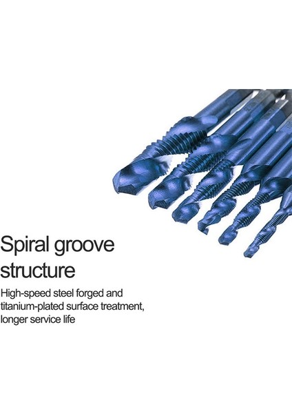 Hex Shank Vidalı Iplik Metrik Musluk Tatbikat Bitleri Vidalı Makinesi Hss Bileşik Matkap El Aletleri Metal Çelik Ahşap Plastik 12 (Yurt Dışından) fiyatları