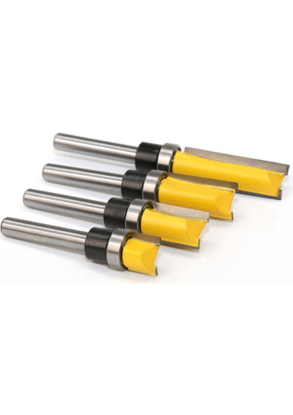 8pcs Floş Trim Yönlendirici Bitleri Üst Yatak Yönlendirici Biti 1/4 Inç Şaft Düz Desen Şablon Yönü Yönlendirici Bit (Yurt Dışından) indirimleri