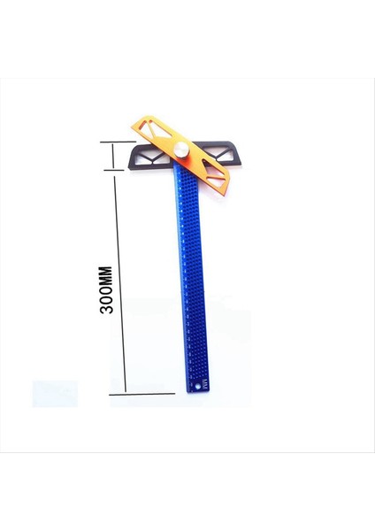 300MM Ahşap Çizgisi Çizim Cetveli Çok Fonksiyonlu Açılı Cetvel Alüminyum Alaşım Deliği Cetveli Ağaç Işleme Ölçüm Aracı (Yurt Dışından) fiyatları