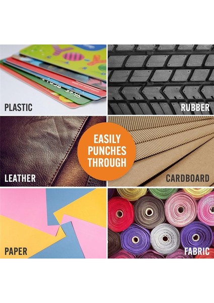Deri Delik Puncher Kemerler Ayakkabılar Kumaş Dıy ve Zanaat Projeleri Için Setler Çok Delikli Kullanımı (Yurt Dışından) indirimleri