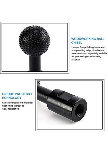 Ahşap Işaretleme Oyma Parlatma Gravür Tip 115/125 Açılı Öğütücü (5/8-11) Için Küre Döner Çapak (Yurt Dışından)