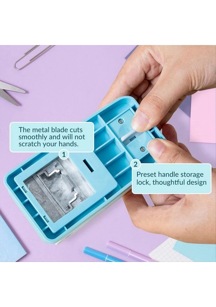 Taba Punch Handheld Klasör Punch Gevşek Yaprak Ayırıcı Etiket Zanaat Kağıt Kağıt Punch Cutter Puncher Yuvarlak (Yurt Dışından) indirimleri