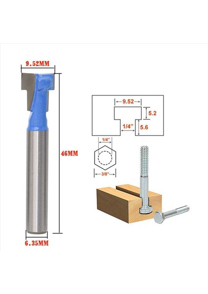 4pcs 1/4 Inç Shank T-Slot Kesici Yönlendirici Bit Çelik Sap 3/8 Inç ve 1/2 Inç Uzunlukta Ahşap Kesiciler Elektrik Aletleri Için (Yurt Dışından) fırsatları