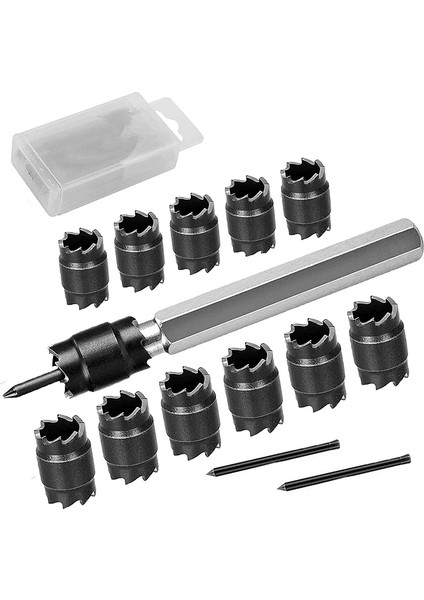 Elektrikli Matkap Noktası Kaynağı Için 14 Parçalı Çift Taraflı 3/8 Inç Hss Spot Kaynak Kesici Seti (Yurt Dışından)