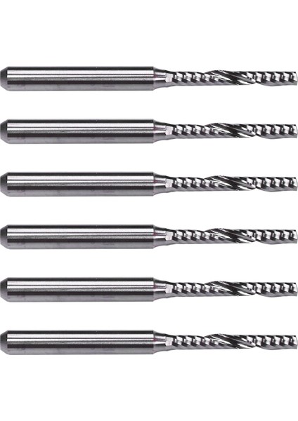 6x 2mm x 15MM Karbür Tek Flüt Sarmal Uç Değirmeni Cnc Yönlendirici Biti (Yurt Dışından)