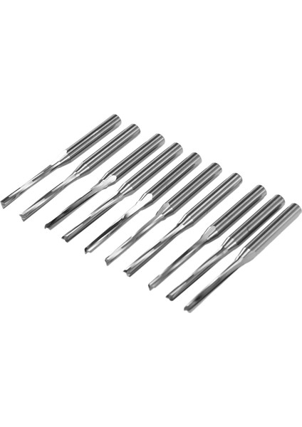 30 Pcs Iki Flüt Düz Uç Mills Düz Yuva Bit Ahşap Kesici Iki Çift Flüt Bit 3 175X2X17MM Cnc Yönlendirici Için (Yurt Dışından) fırsatları