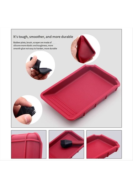 4 Parçalı Ahşap Işleme Fırça Alet Seti Çok Işlevli Yumuşak Silikon Ahşap Tepsisi Ince Kaymaz Düz Sıyrıcı Dıy El Sanatları (Yurt Dışından) modelleri