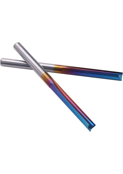 20PCS 3 175 Shank Mavi Kaplamalı Düz Uç Değirmen 2 Flüt Karbür Freze Kesici Ahşap Için Plastik Cnc Gravür Bit (Yurt Dışından) modelleri