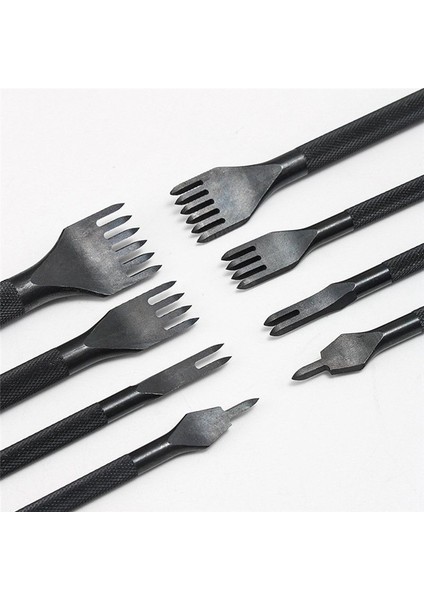 8pcs 3mm 4mm 1/2/4 Prongs Inç Kesme Keski Deri El Sanatları Aletleri Delik Döküm Dikişli Dikişli Deri Deri Delik Puncher (Yurt Dışından) fırsatları