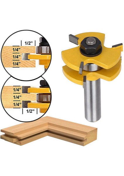 2 Set 1/2 Inç Şafak Yönlendirici Bit T-Yüzü ve T-Track Yuva Tenon Kesici Alet Dili ve Groove Seti Yönlendirici Bit Seti Ahşap Kapı Döşeme 3 Diş Ayarlanabilir (Yurt Dışından) indirimleri