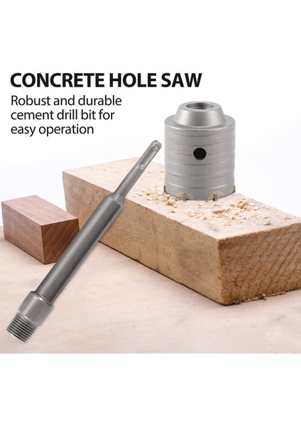 Beton Delik Testere Kitleri Sds Plus Duvar Deliği Kesici Çimento Matkap Bit Setleri (30 40 60MM) 220MM Bağlantı Çubuğu ile (Yurt Dışından) modelleri