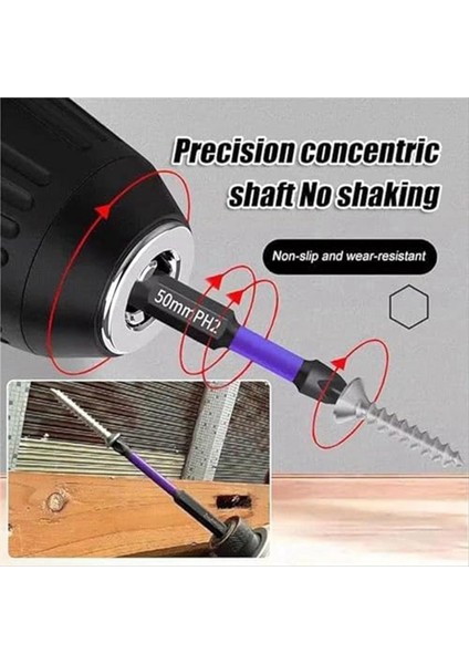 Manyetik Matkap Bitleri D1 Phıllıps Tebriver Bıtleri Ile Slıp Slıp ve Şok Durum Bitleri Manyetik Tornavida Seti (5set) (Yurt Dışından) fırsatları