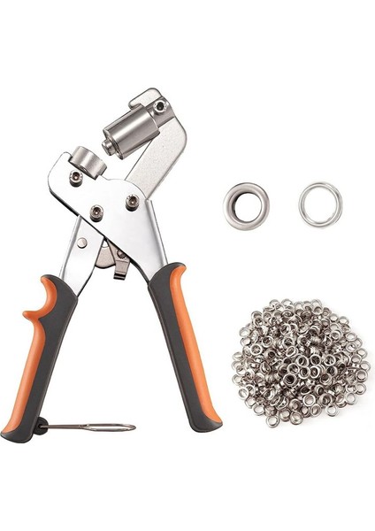 Grommet Tool Kit Şövüş Kiti - Kumbalar Tuval Tarpaulin ve Daha Fazlası Için 500PCS 3/8 Inç Grometler Dahil Grommet Punch Seti (Yurt Dışından)