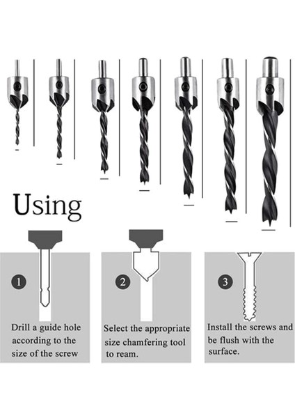 26 Pack Ahşap Işleme Pah Delme Araçları Matkap Bitleri Set Ahşap Tapa Kesici Üç Sivri Konuşan Matkap Bitleri (Yurt Dışından) fiyatları