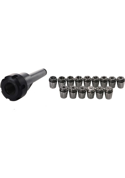 1pcs ER25 Mt2 M10 Cnc Kolet Chuck Tutucu Freze Tutma Çekme Çubukları ve 15PCS ER25 Kolet Aracı Hassas Yay Seti 2mm Ila 16MM Cnc Kolet Chuck (Yurt Dışından)