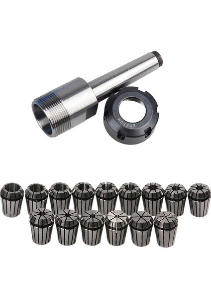 1pcs ER25 Mt2 M10 Cnc Kolet Chuck Tutucu Freze Tutma Çekme Çubukları ve 15PCS ER25 Kolet Aracı Hassas Yay Seti 2mm Ila 16MM Cnc Kolet Chuck (Yurt Dışından) fırsatları