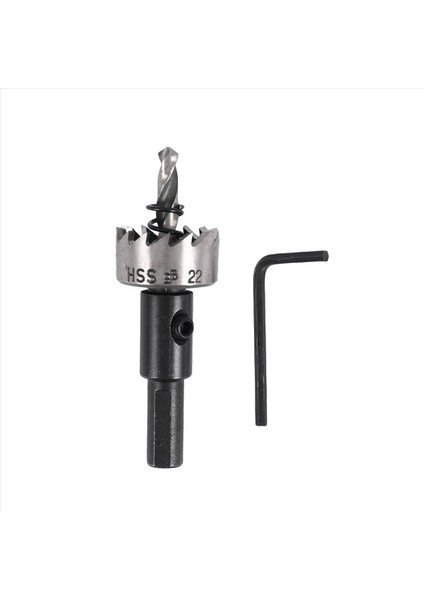 Delik Testere Diş Hss Çelik Delik Testere Metal Ahşap Alaşım Için Matkap Bit Kesici Aracı 22MM (Yurt Dışından)