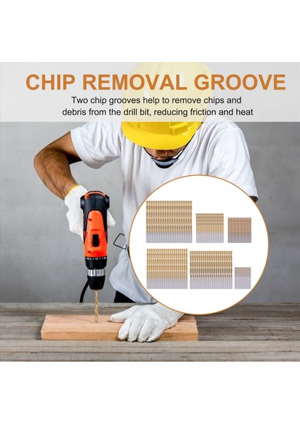 120 Pcs Titanyum Matkap Bit Seti Metal Çelik Ahşap Plastik Bakır Alüminyum Alaşım Için Matkap Bitleri 1mm Ila 3 5 mm (Yurt Dışından) fırsatları