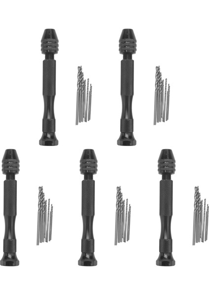 Mini El Matkap Hassas Pin Vise Ahşap El Matkap Minyatür Matkap + 50 Pcs Mini Mikro Drill Bit Seti Chuck ile (Yurt Dışından)