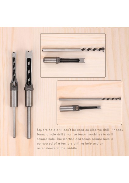 10MM/16MM Kare Delik Mortiser Matkap Biti Mortising Kesme Ahşap Işleme Elektrik Matkap Aletleri (Yurt Dışından) modelleri