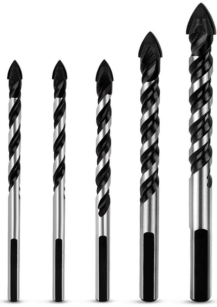 5 Pcs Çini Beton Tuğla Cam Plastik ve Ahşap Tungsten ve 9 Pcs Karo Matkap Seramik Matkap Seti Set Altıgen Karo Matkap Seti (Yurt Dışından) modelleri