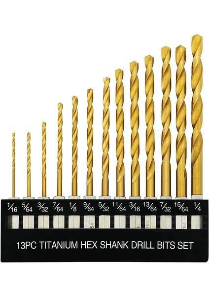 Titanyum Hex Matkap Bit Seti 135 Derece Ipucu Hss Metal Için Etki Matkap Bit Seti Ahşap Hızlı Değişim Tasarımı (Yurt Dışından)