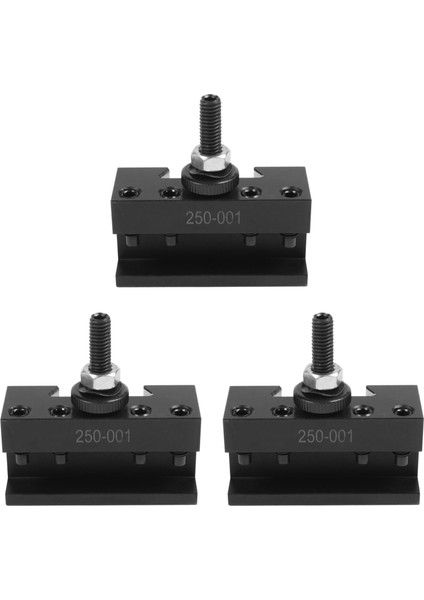 3x 250-001 Cnc Torna Aracı Tutucu Hızlı Değişiklik Aracı Post Kesici Tutucu Vida Kiti (Yurt Dışından)
