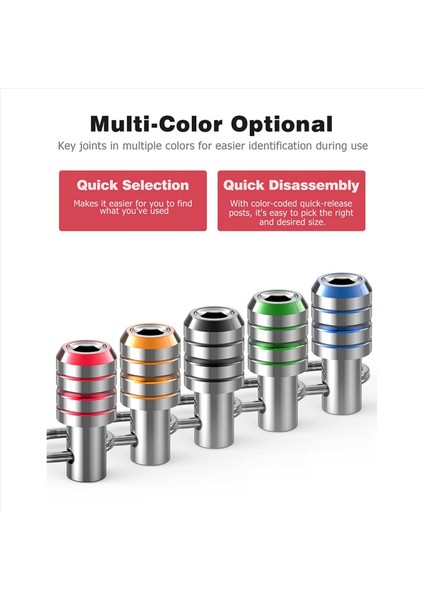 2x Bit Tutucu Anahtarlık 10 Pcs 1/4 Hex Shank Dağırlık Matkak Bıt Keyajı Hızlı Değişikliği Bağlantı Tutucu Matkap Vidalı Adaptör (Yurt Dışından) indirimleri