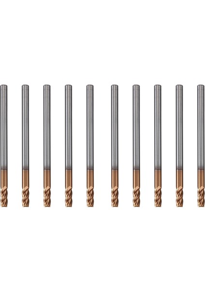 10PCS 3mm Katı Karbür Endmills Endmill D3X8XD4X50L 4 -Flute Yan Frezeleme Dökme Profilleme Yüz Fabrikası Standart Uzunluk (Yurt Dışından)