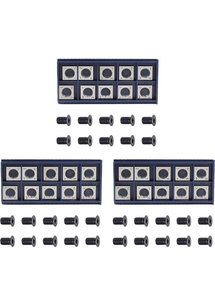 30 Adet 14MM Kare Düz Karbür Kesici 10 Adet Ahşap Çalışma Spirali Için M610MM Vidalı (Yurt Dışından)