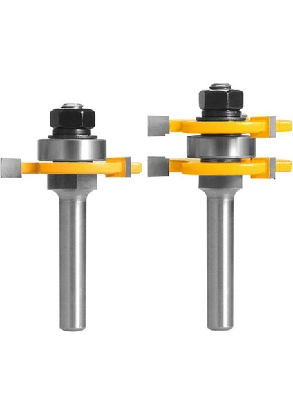 2pcs 8mm Shank Ortak Montaj Yönlendirici Bit Set Dil ve Oluk T-Yuvası Terleme Kesici Ahşap Kesme Araçları Için (Yurt Dışından) fiyatları