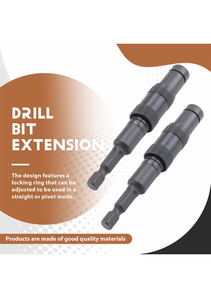 2 Paket Çeviren Bit Uç Tutucu Manyetik Vidalı Matkap Uç 1/4inch Altı Shank Hızlı Değişim Kilitleme Bit Tutucu (Siyah) (Yurt Dışından) fırsatları