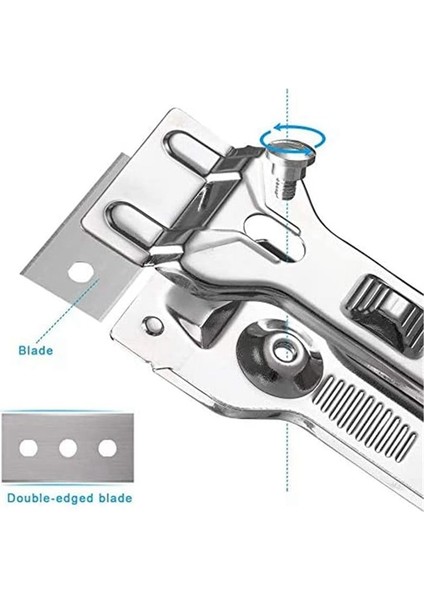 Razor Scraper 5 Parçalı Ekstra Bıçaklarla Tüm Metal Ağır Jimazı Bıçağı Sıyırıcı (Yurt Dışından) fırsatları
