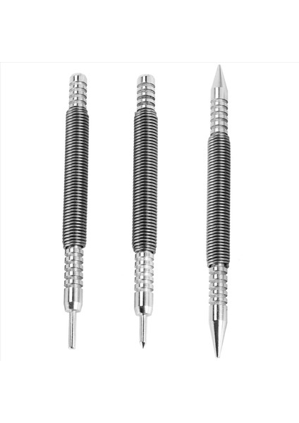 3 Pcs Tırnak Seti ve Menteşe Pim Aracı Merkezi Punch Yay Yüklü Tırnak Kapısı 1/32 Inç 1/16 Inç Çift Kafa 1/8 Inç (Yurt Dışından) modelleri