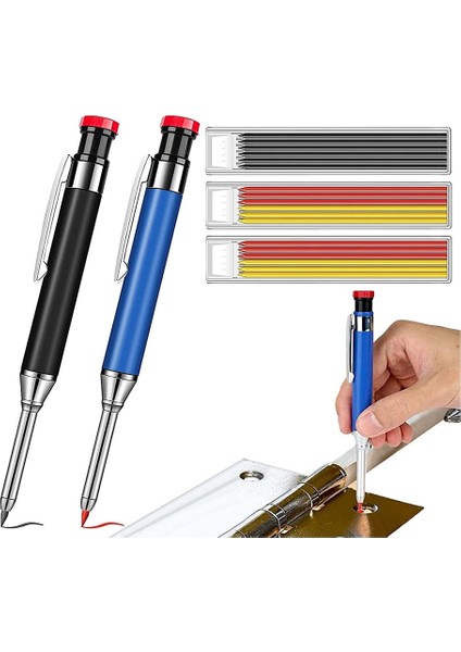 Carpenter&#39 In Kalemleri Derin Delik Markeri Carpenter&#39 In Kalemler Kalem Atölyesi Ahşap Işleme Aracı Için Mekanik Kalem Işaretleyici (Yurt Dışından) fırsatları