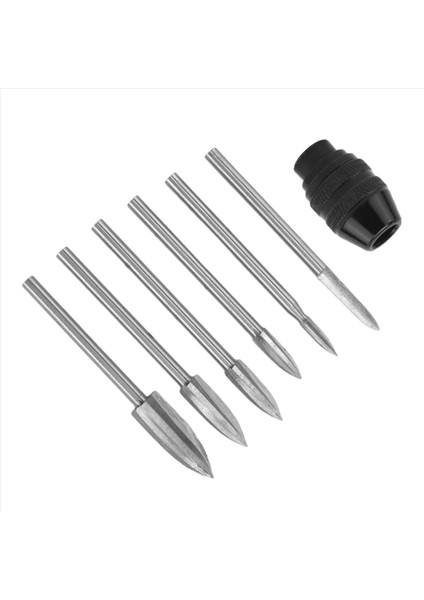 7pc Ahşap Oyma Araçları 1/8inch Shank Hss Gravür Matkap Aracı Ahşap El Sanatları Aksesuarları 4486 Dremel Aracı Için Chuck ile (Yurt Dışından) fiyatları
