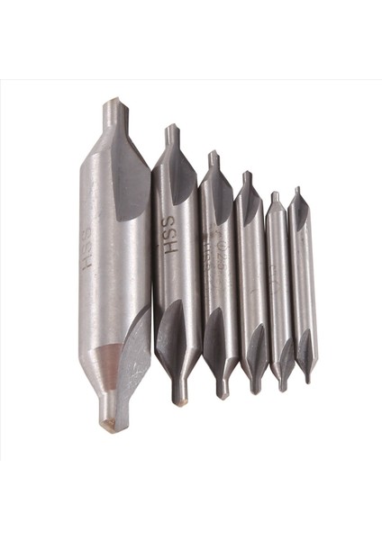 6 Pcs Hss Kombine Merkez Matkaplar Bit Seti Countersink 60 Derece Açısı 5/3/2 5/2/1 5/1 mm (Yurt Dışından)