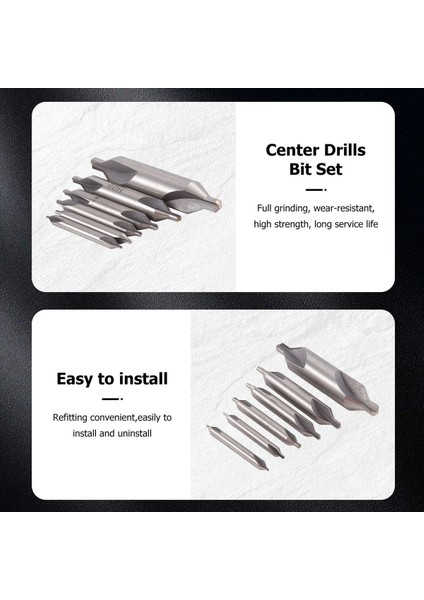 6 Pcs Hss Kombine Merkez Matkaplar Bit Seti Countersink 60 Derece Açısı 5/3/2 5/2/1 5/1 mm (Yurt Dışından) modelleri