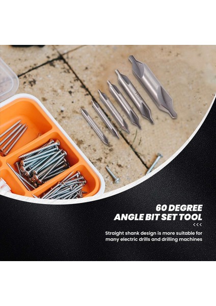 6 Pcs Hss Kombine Merkez Matkaplar Bit Seti Countersink 60 Derece Açısı 5/3/2 5/2/1 5/1 mm (Yurt Dışından) fırsatları