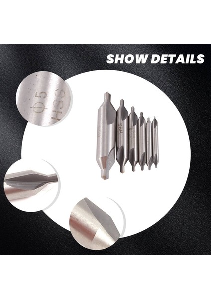 6 Pcs Hss Kombine Merkez Matkaplar Bit Seti Countersink 60 Derece Açısı 5/3/2 5/2/1 5/1 mm (Yurt Dışından) indirimleri