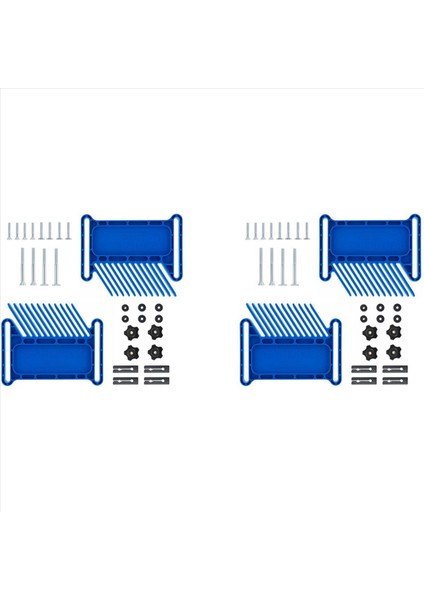 4 Adet Ayarlanabilir Ahşap Işleme Araçları Masa Testereleri Için Tüy Tahtası Yönlendirici Tabloları ve Bant Testereleri T-Yuvaları Yerinden Yuvalar Mavisi (Yurt Dışından)