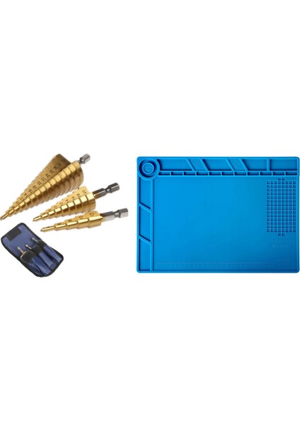 3pc Adım Koni Konik Matkap Bit Seti Set Kesici Metriği 4-12/20/32MM S-140 Manyetik Onarım Mat Çalışma Mat 932 ° F (Yurt Dışından)