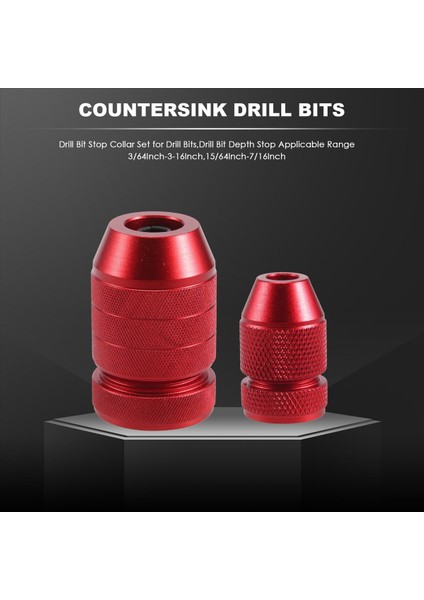 Matkap Bitleri Için Matkap Botu Durdurma Seti Matkap Bit Derinliği Uygulanabilir Aralık 3/64INCH-3-16INCH 15/64INCH-7/16INCH (Yurt Dışından) fırsatları