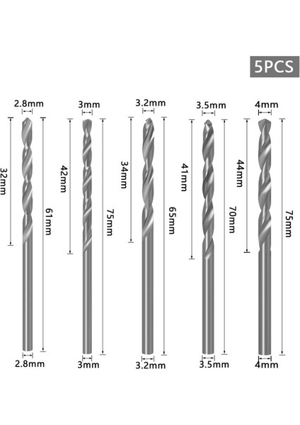 Counterk Matkap Bit 5 Pcs Hızlı Değişiklik 8mm Ayarlanabilir Counterk Matkap Bit Seti 5 Pcs Değiştirilebilir Matkap Bitleri (Yurt Dışından) fırsatları