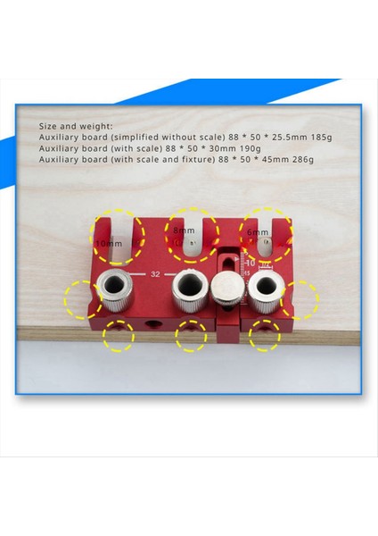 3 Arada 1 Konumlandırıcı Yardımcı Kartı 6 8 10MM Ahşap Zirveye Konumlandırma Ölçek Kelepçesi ile Birleştirme Hassas Ölçekli Kartı (Yurt Dışından) modelleri