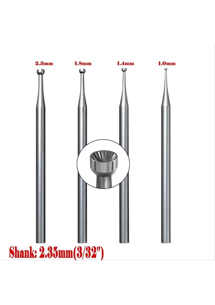 4 Adet Yuvarlak Fincan Çapak 3/32 Inç Kanatlı Tel El Matkap Teli Bükme Aletleri (1mm/1 4mm/1 8mm/2 3mm) (Yurt Dışından) fiyatları