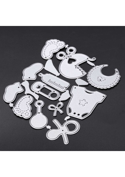 40 Pc Kabartma Şablonları Scrapbooking Kesme Şablonu Kabartma Makinesi 12 Pcs Bebek ve 28 Pcs Ingilizce Alfabesi (Yurt Dışından) modelleri