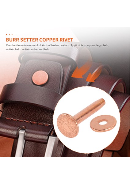 25 Set Bakır Perçin Çapak Yıkayıcı 3/4 Inç Uzunluğunda Deri Bakır Perçin Bağlantı Elemanı Cüzdanlar Için Deri Diy Zanaat Malzemeleri (Yurt Dışından) modelleri