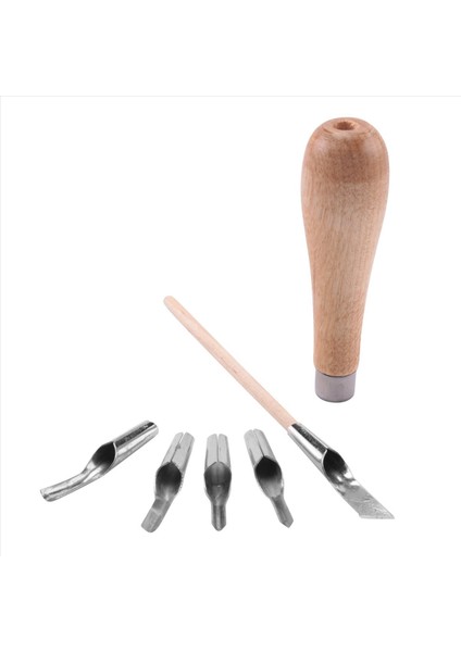 Lino Blok Kesme Kauçuk Damga Oyma Aletleri 5 Bıçak Ahşap Tutamağı Yazdıran Oyma Araçları Seti (Yurt Dışından) modelleri