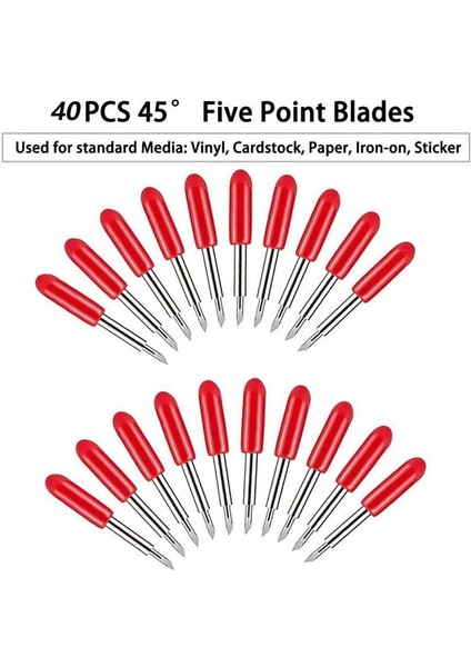 200 Bıçak Cricut Cutter Için Explore ile Uyumlu 45 Derece Kesme Yedek Bıçağı (Yurt Dışından) modelleri